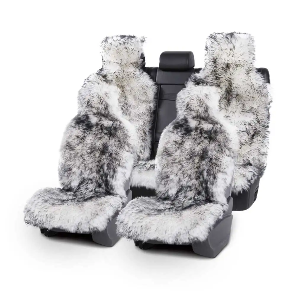 

Luxury Genuine Real Sheepskin Fur Car Seat Cushions Universal Car Seat Covers for toyota camry prius Land Rover Kia nissan