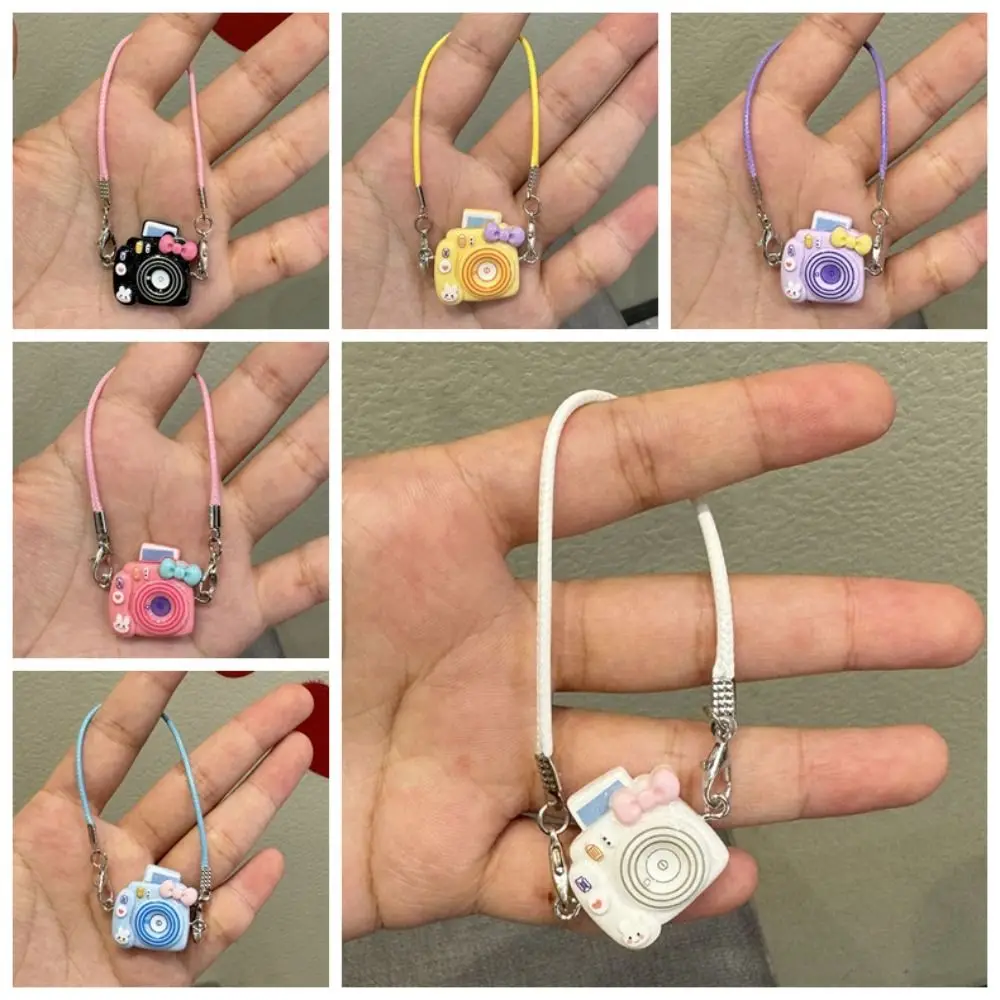 6 uds juego de simulación casa de muñecas Mini cámara casa de muñecas conejo muñeca cámara de simulación juguete de dibujos animados cámara en miniatura modelo 1/12 muñeca