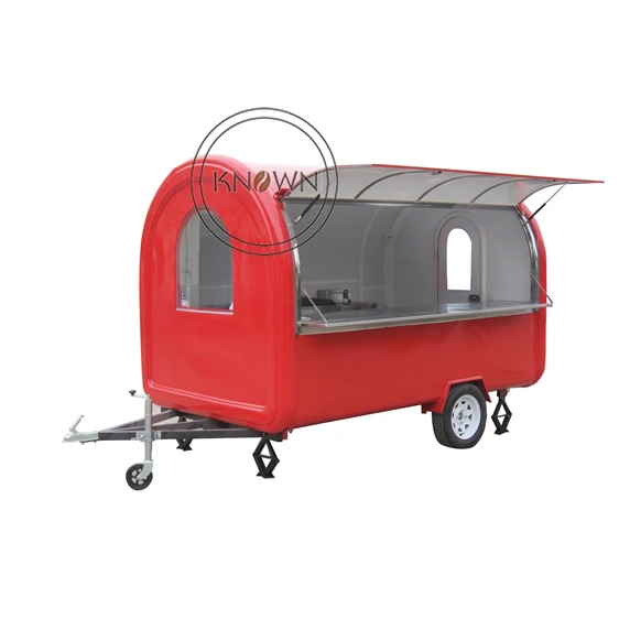 

2023 280 cm long mobile street food trailer food cart fast food cart hot dog cart on sale