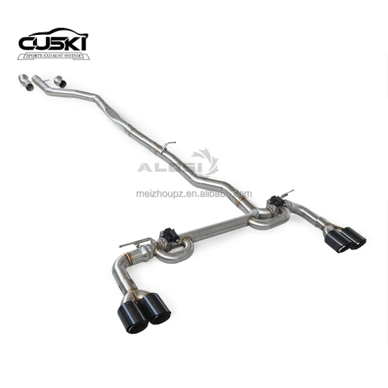 Tubo de escape personalizable Escape Valvetronic para BMW 640GT 3.0T B58 2020-202 Escape Cat-back de acero inoxidable y puntas negras