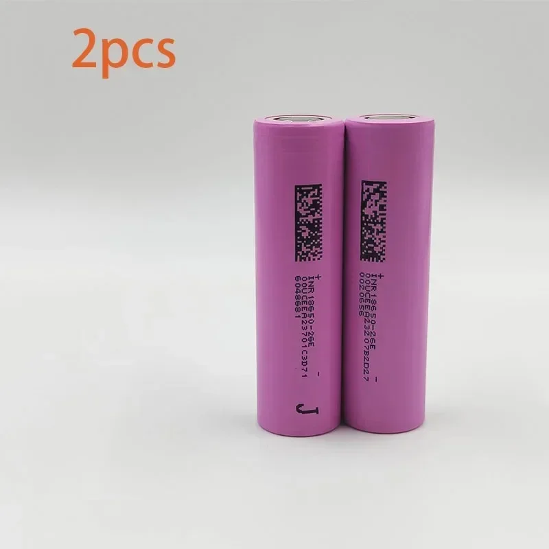 Original 18650 2600mAh Battery INR18650 26E 3.7V Lithium High Current 30A Power Batteries for Screwdriver Tool