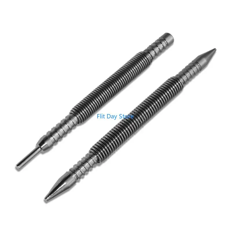 F92C 2PIECS/مجموعة أظافر هامر بدون Hammerless PIN PUN STERTER WOODWORK WOODWORK SPRING Double Head Setter 1/16-3/32 1/8