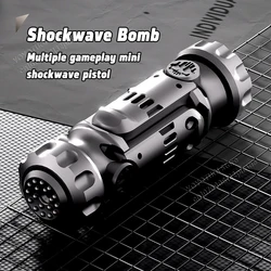 Special Agent Shock Bomb Toy Simulation Metal Throwable Shell Launch Soft Bullet Gun Children's Stress Relief Bullet Launch Toy