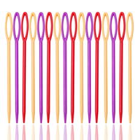 7/9cm Plastic Sewing Needles Big Eye Yarn Needles for Children Hand Sewing Needles for Sewing Craft and Kids DIY