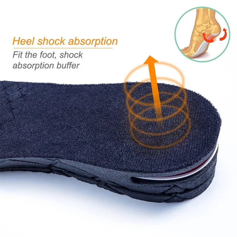 Adjustable Cut Shoe Heel Insert Taller 1.5-4.5cm Height Women Men Unisex Quality Foot Pads Increase Insole Cushion Height Lift