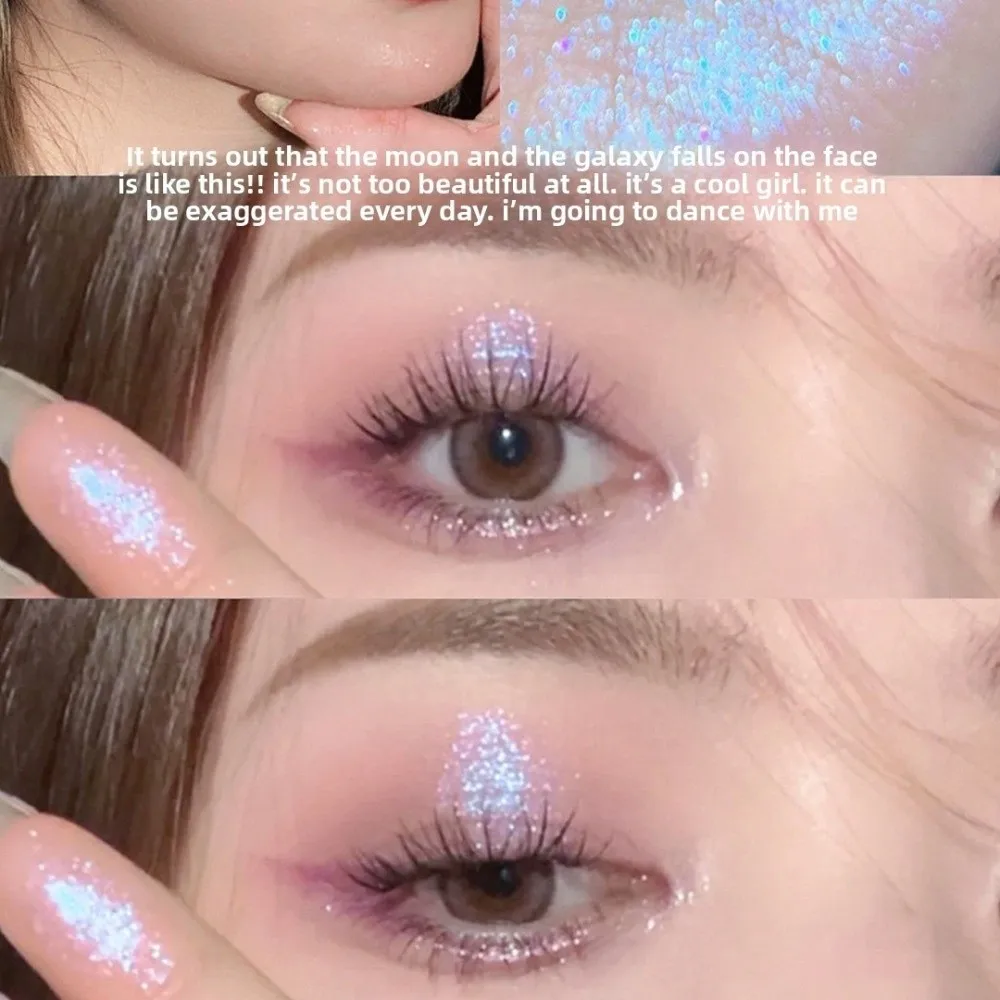 Nuovo ombretto perlescente Stick Evidenziatore lampeggiante a lunga durata Facile da vertigini Glitter Trucco per occhi Donna Cosmetico
