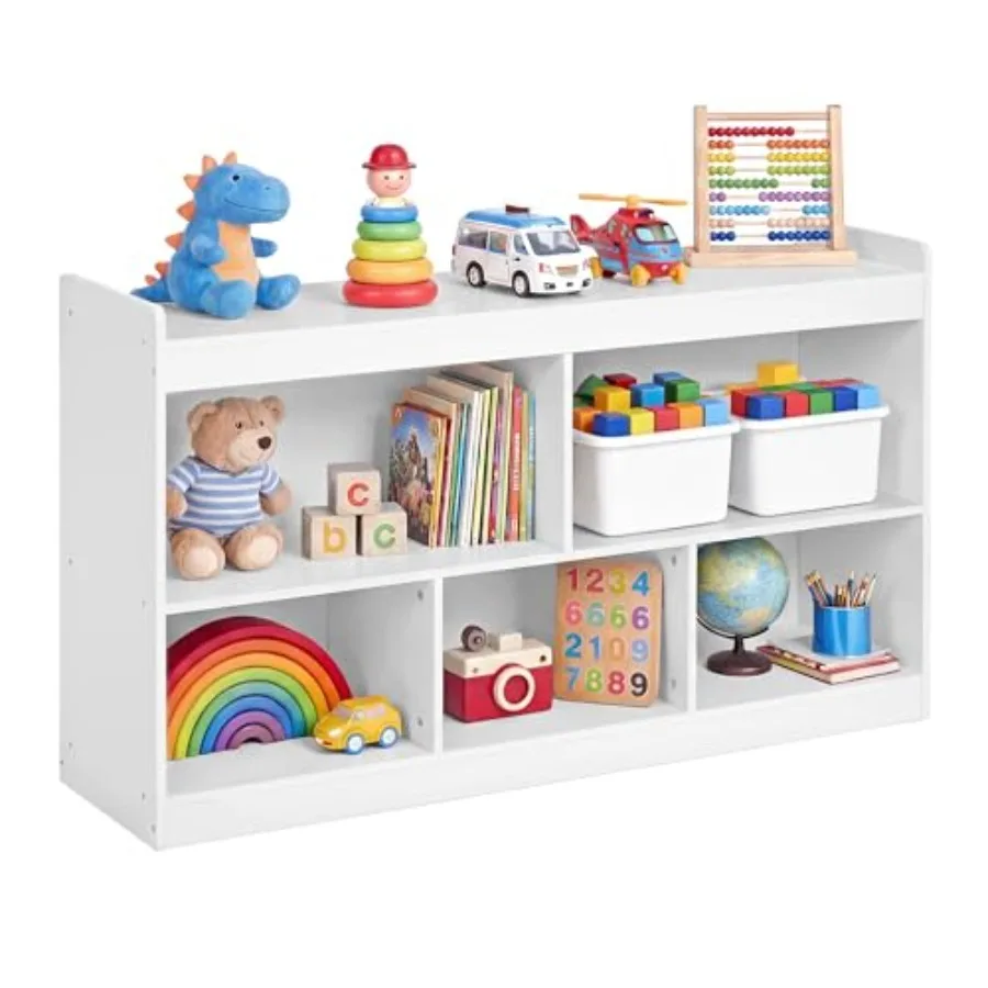

' Toy Storage Shelf, Montessori Shelf for Toys with 5 Open Compartments, Storage Unit for 's Room Playroom Living Room, 11.8 x