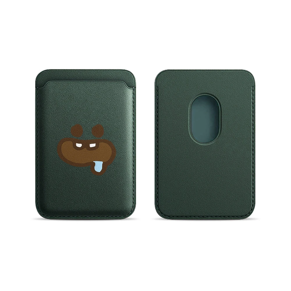 Foodie Cartoon Leder-Kartenetui Handyhülle Kartenhalter für Magnetische Hülle Geeignet für alle iPhone Magsafe Karten-Handy-Rückseiten-Taschen – Detail 17