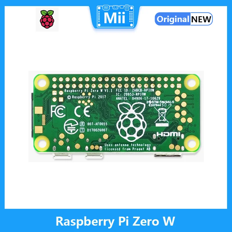 Raspberry Pi Zero/ W/ 2W/ WH беспроводная Wi-Fi Bluetooth компьютерная плата с процессором 1 ГГц 512 Мб ОЗУ Гибкий цифровой интерфейс