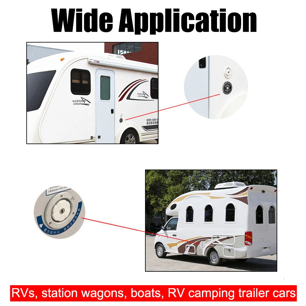 Grawitacyjny filtr wlotu wody 80 mm z zamkiem do łodzi Marine Camper Trailer Caravan RV Akcesoria Auto Części Uniwersalne