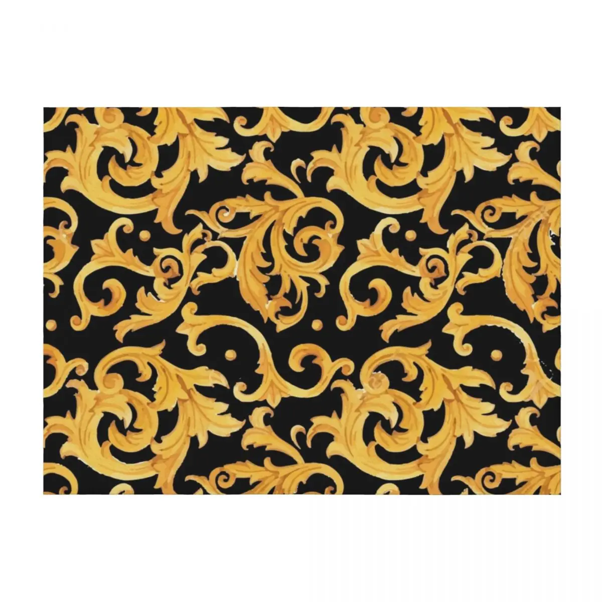 Baroque Pattern Throw Blanket halloween Thins Comforter Blankets