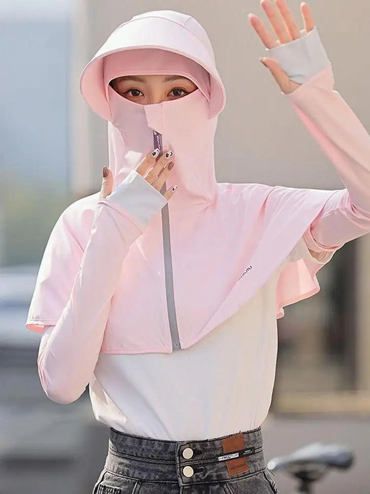 AliExpress NONE Fisherman Cap Face Mask Hat Wide Brim Neck Protection Hiking Driving Ice Silk Cycling Sun Hat Protection Face Cap Neck Flap Cap