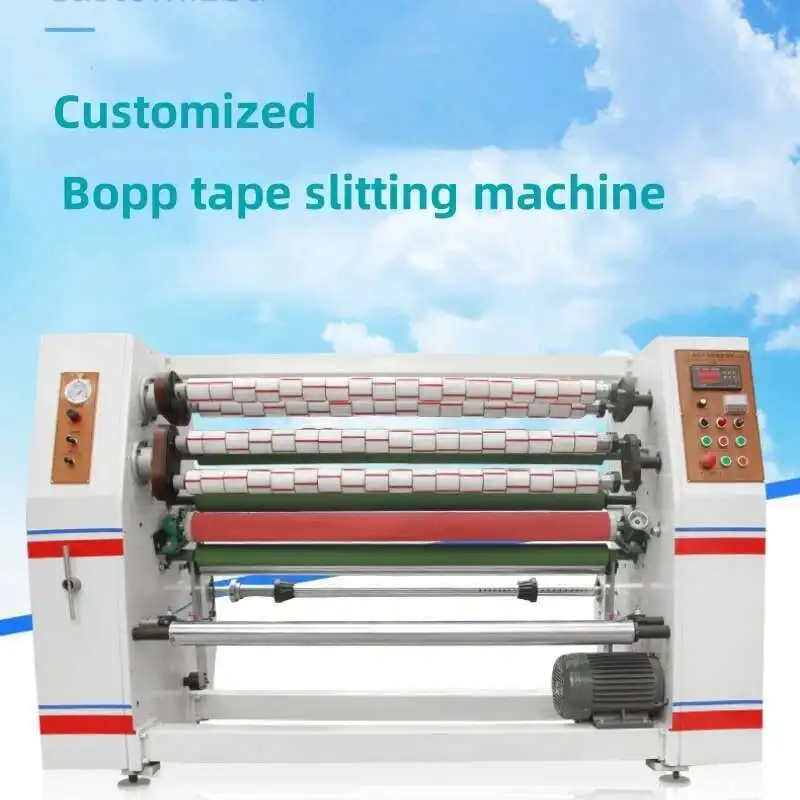 Bopp Automatic Cutting Table Stationery OPP Seag Tape Carton Rewinding Slitting Hine Runwo