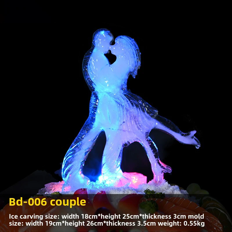 

A Couple Ice Sculpture Silicone Mold Is Used To Decorate Food Trays, Ice Bowls, Seafood, And Ice Sculpture Tools