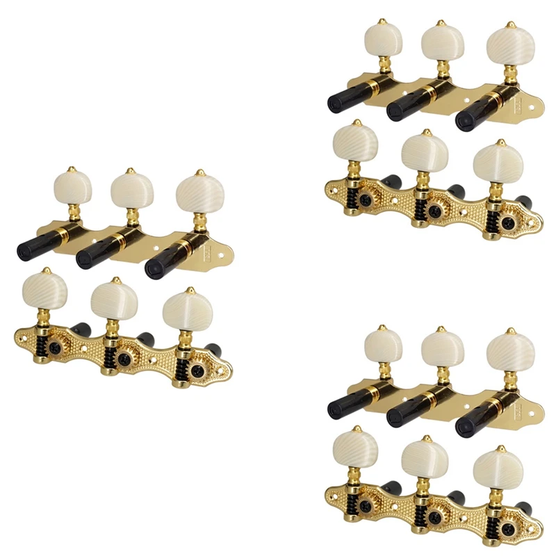 

6X 1:18 Acoustic Guitar Machine Heads Guitar String Tuning Pegs Key 3L3R Guitar Tuners Keys Replacement Accessories