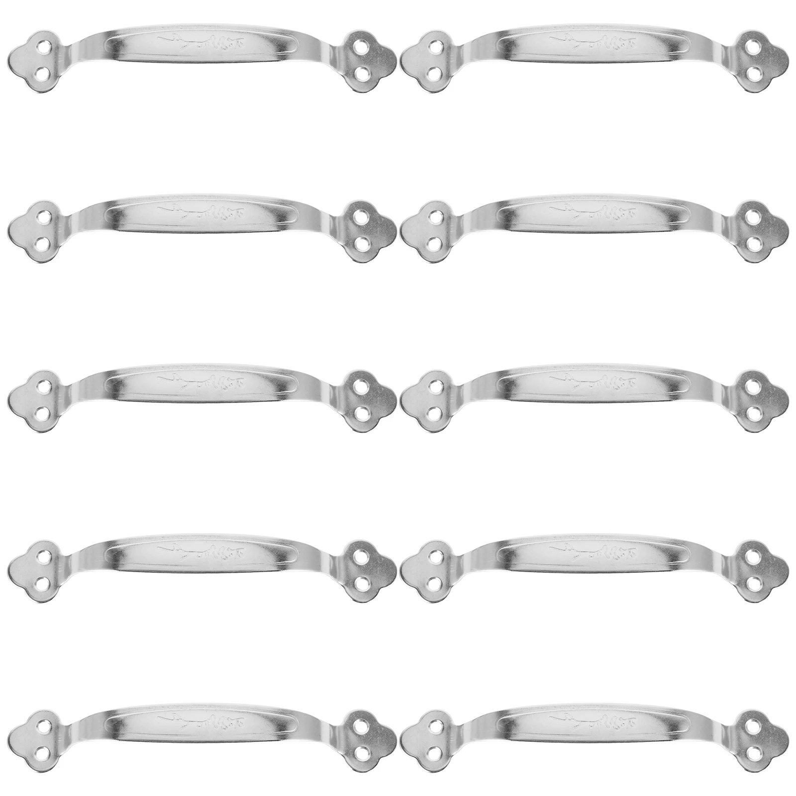 

10Pcs Solid Stainless Steel Cabinet Handles Ergonomic Design Decorative Pulls for Kitchen Bathroom Office Furniture