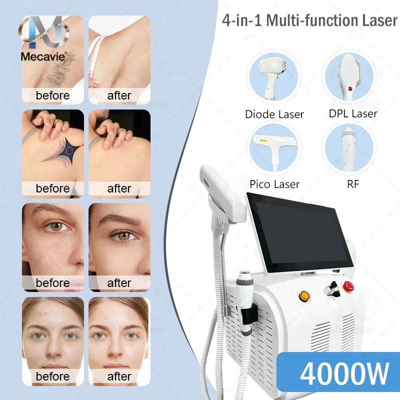 

2026 Commercial Salon 5000W 4Waves Diode Laser Machine Ice Titanium Cooling System Efficient Full Body Hair Removal Care Device