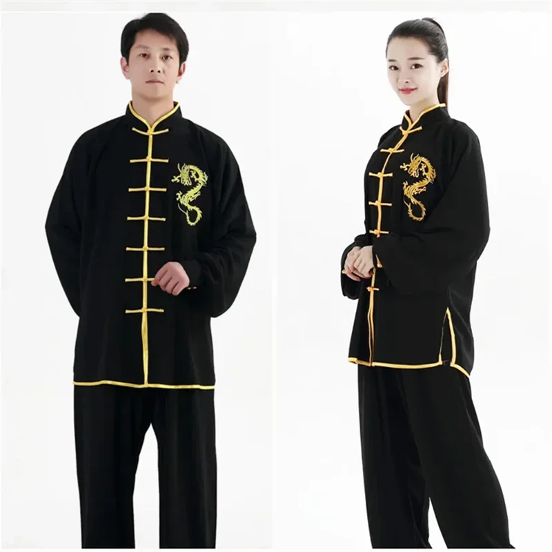 

Kun Master Tai Chi Uniform Kung Fu Clothing Martial Arts Clothes Wu Shu Practicing Costume Unisex Hanging Down Wrinkle-free