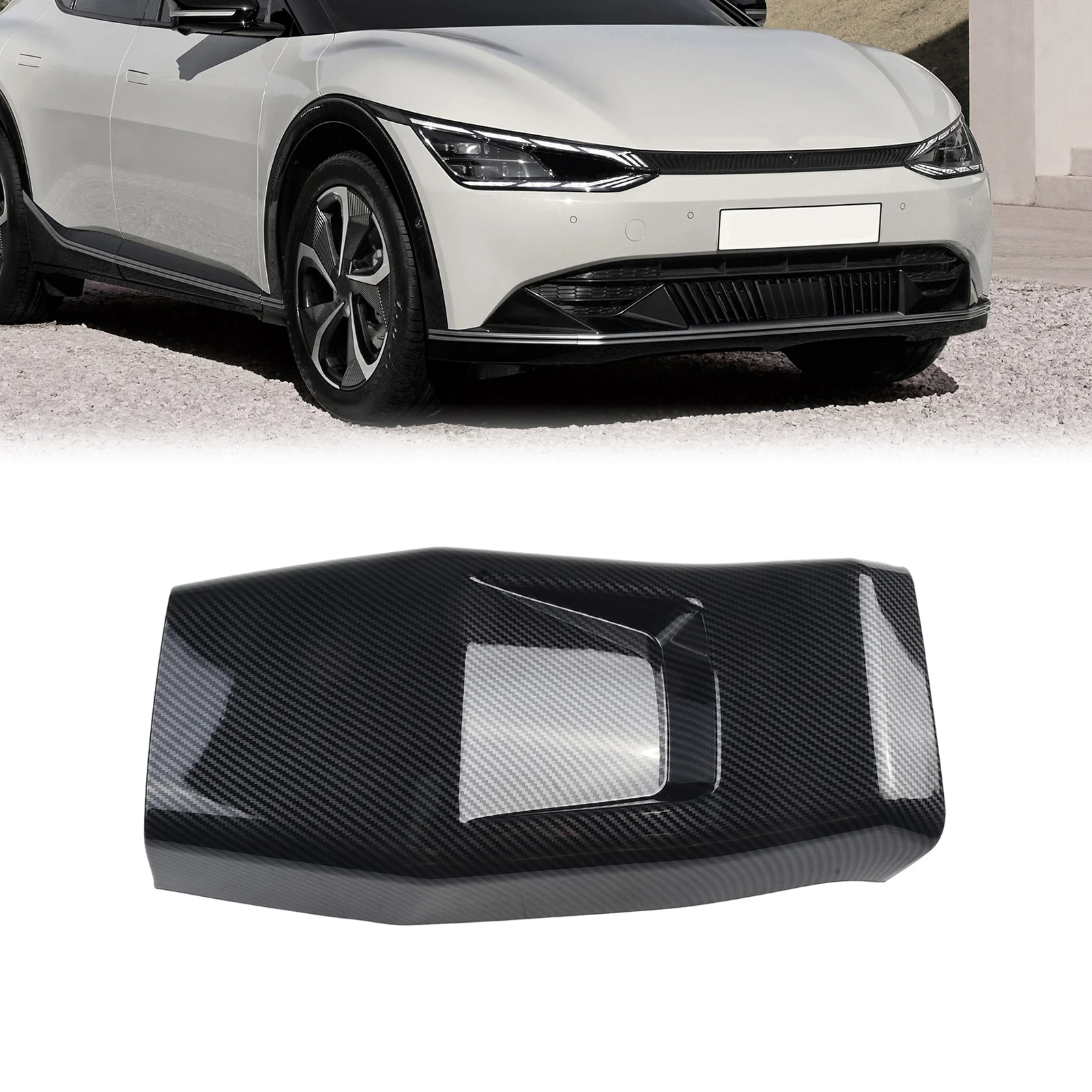 

Новый практичный вентиляционный отверстие для кондиционера, 1 шт., АБС-пластик, цвет углеродного волокна, высококачественный материал для Kia EV6 2022 2023