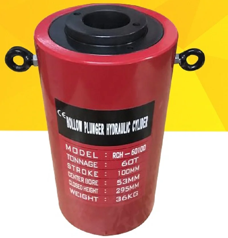 

Электрический гидравлический домкрат 20T,100 мм, 10 см с центральным полом, подъемный домкрат промышленного класса, сверхмощный электрический домкрат