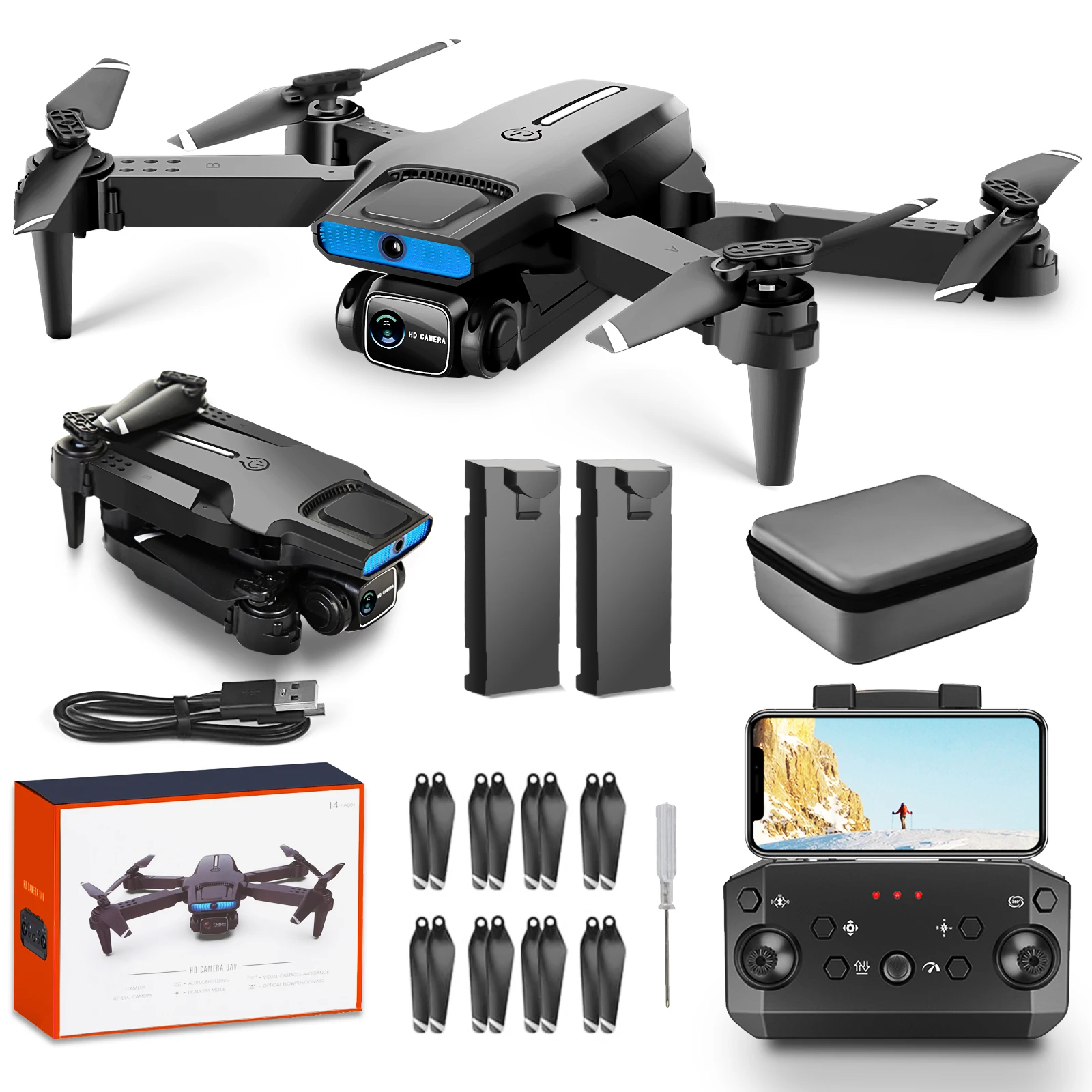 

G-Anica UAV With 2K HD Camera 5G WiFi FPV Real-Time Transmission Remote Control UAV With Brushless Motor Suitable For Beginners