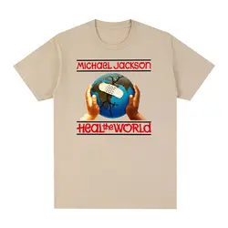 Michael Jackson Heal The World 1997 World Tour Vintage T-shirt Cotton Men T Shirt New Tee Tshirt Womens Tops