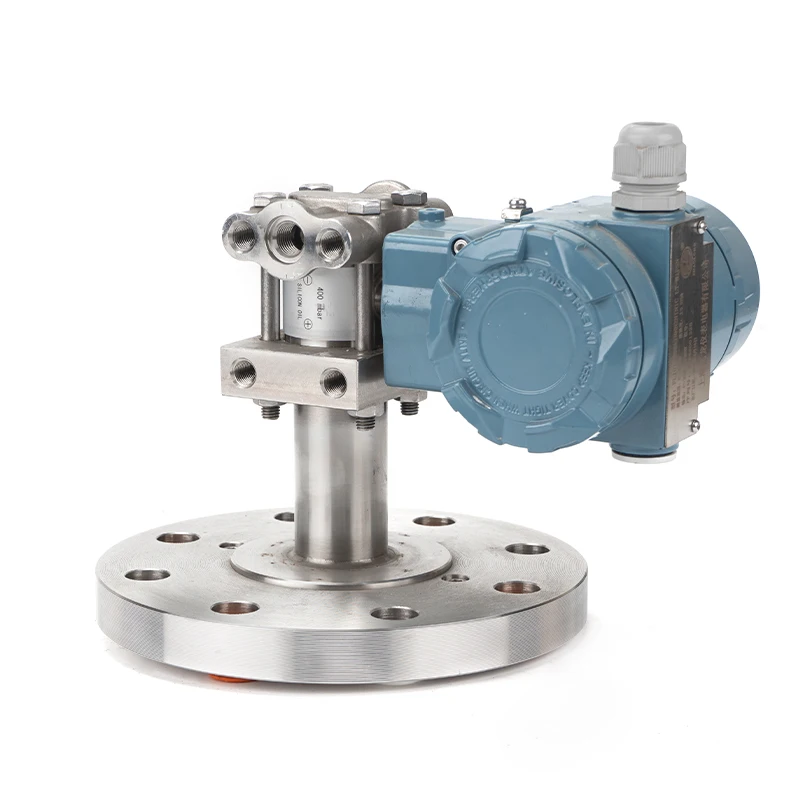 Anti-corrosion and explosion-proof liquid crystal display single liquid level pressure transmitter 4-20mA output DN50 DN80