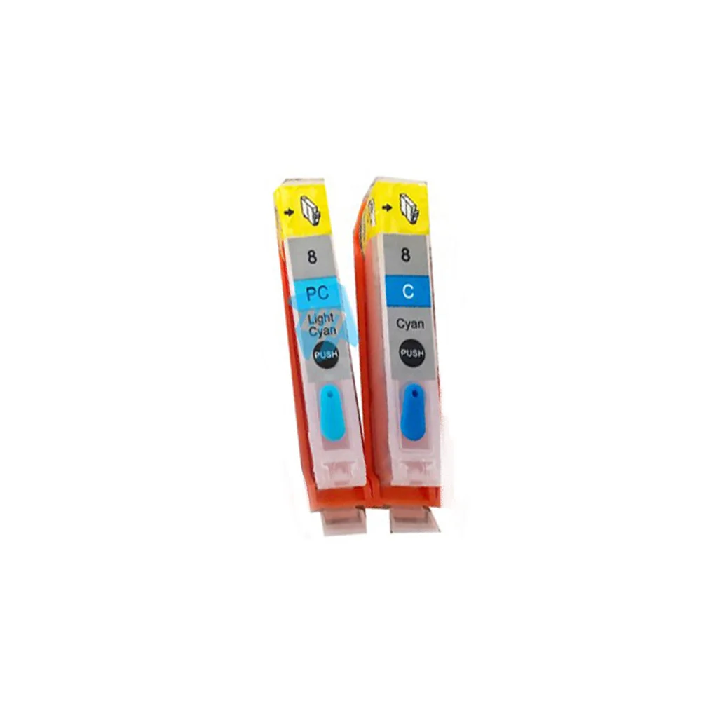 Vilaxh 8Colors CLI-8 CLI8 Refillable Ink Cartridges Compatible For Canon PRO9000 Pro 9000 Printer