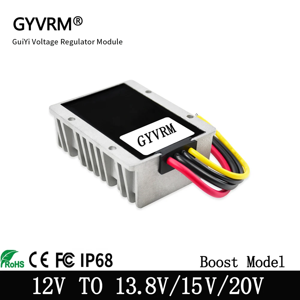 12V （9-13V）to 13.8V/15V/20V 1A -30A DC Power Converter  Automotive Power Regulator DC-DC Power Boost Module CE Certification