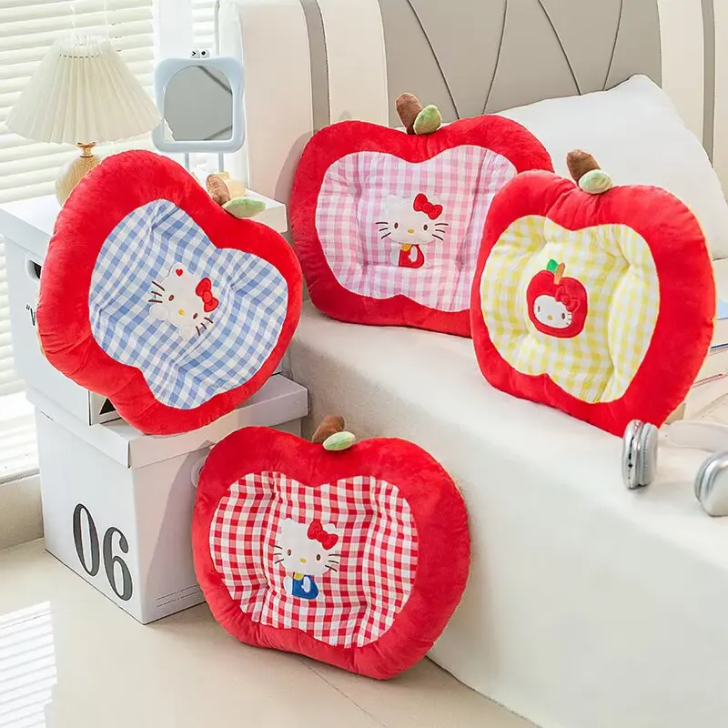 

Comfortable Apple Seat Cushion Cartoon Hello Kitty Back Cushion For Chair Floor Sitting Cushion Non-slip Washable Home Decor