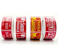 250Pcs/roll  Fragile Warning Sticker Care Shipping Special Tag Useful Shipping Express Label Handle With Care Keep