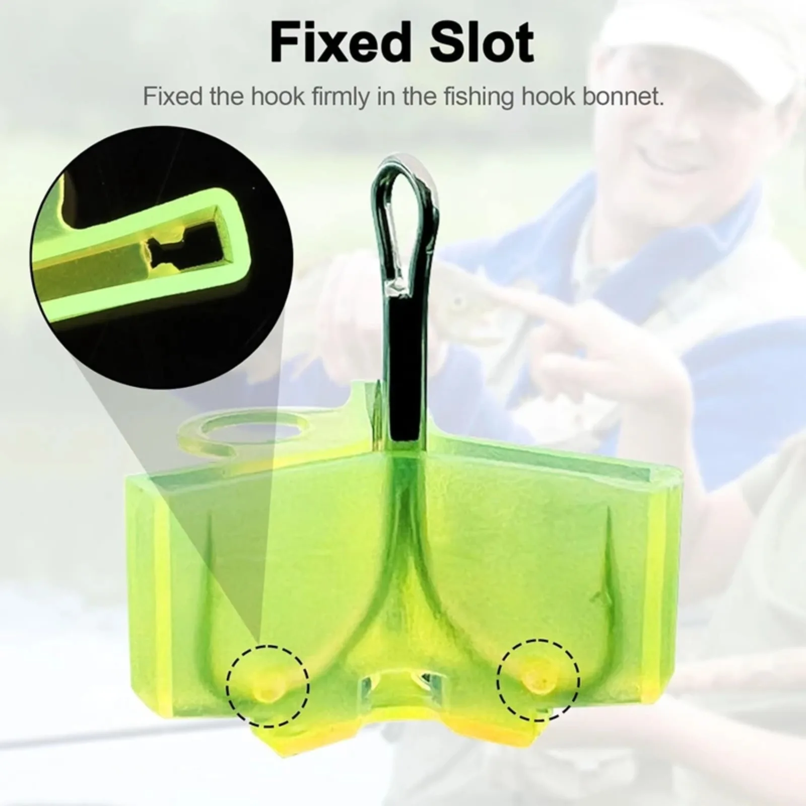 Goture 20pcs Plastic Treble Hook Covers Safety Protector Cap for Fishing Lure Bait Tackle, Portable Fishing Accessories