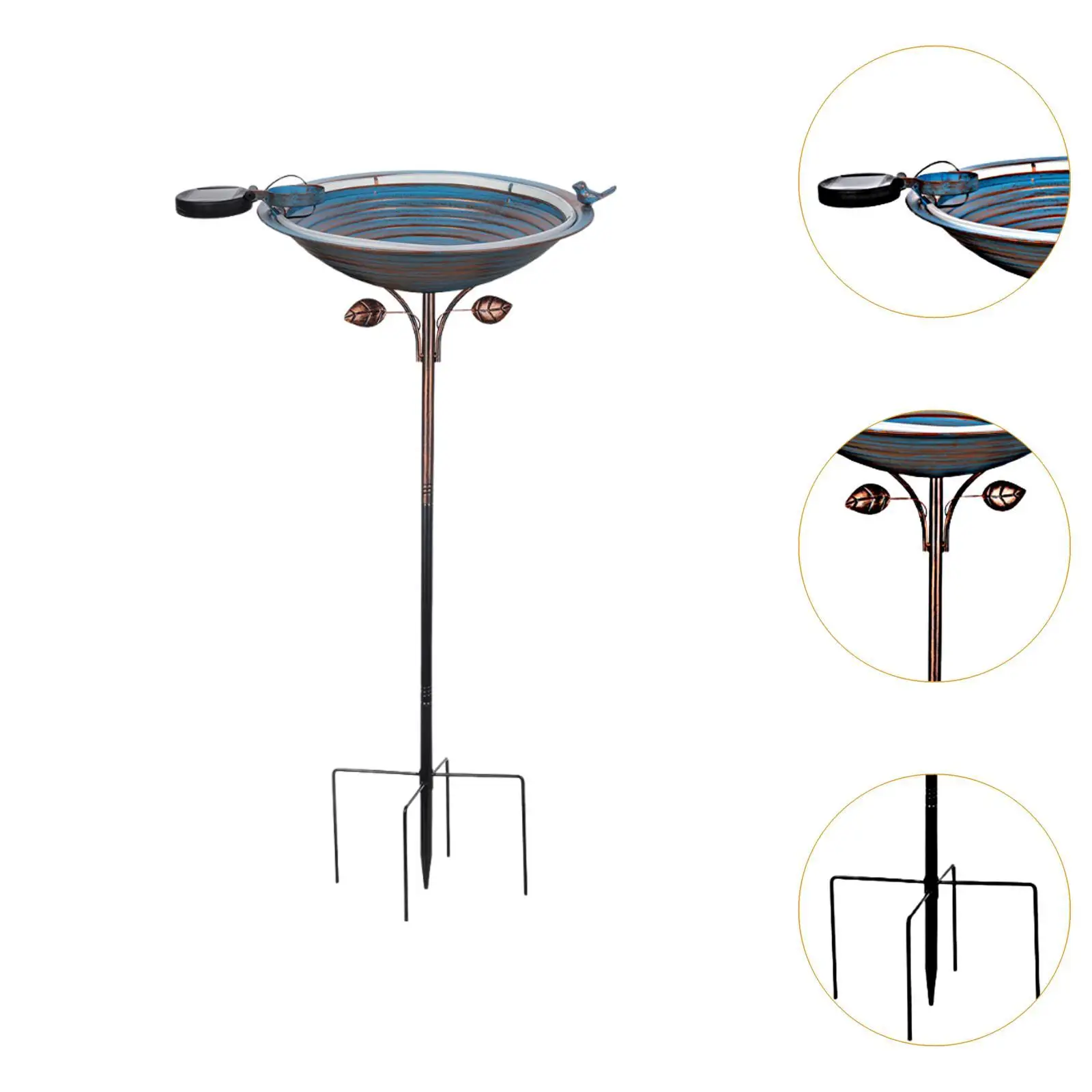 وحدة تغذية الطيور العتيقة الفريدة من نوعها مع حصة معدنية لمحبي الطيور في ساحة مراقبة الطيور #5