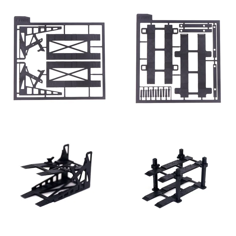 

Plastic Double-deck Vehicle Parking Frame Model For 1/64 Alloy Car Toy 3D Printed Garage Car Rack Scene Decoration Assembly Part
