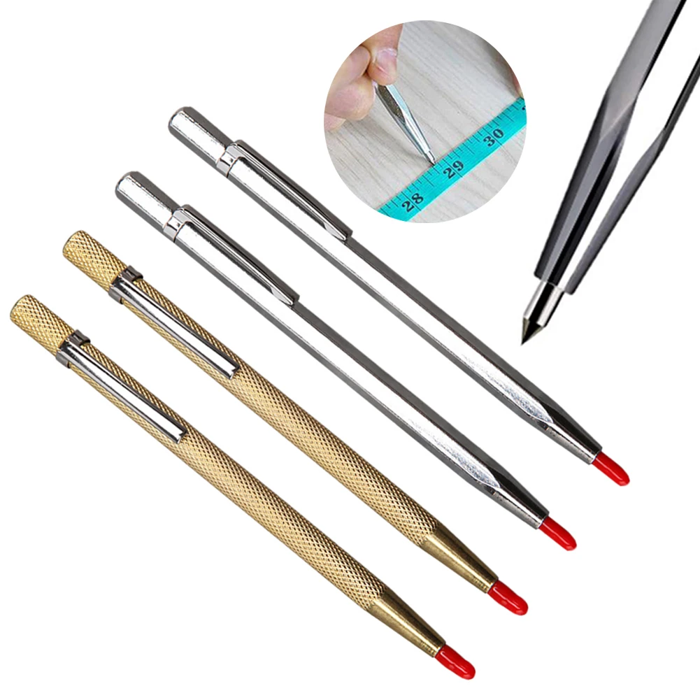 1/4/5pcs Glass Cutting Tool Glass Cutter Carbide Scriber Hard Metal Tile Machine Lettering Pen Engraver Glass Scriber