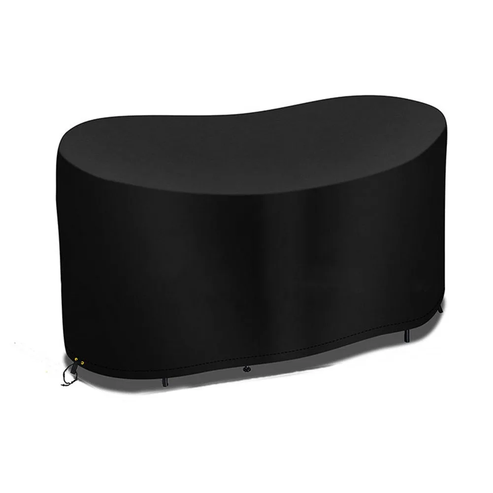 Weather Resistant 210D Oval Table Cover Secure Drawstring for Windy Conditions Suitable for Various Outdoor Furniture