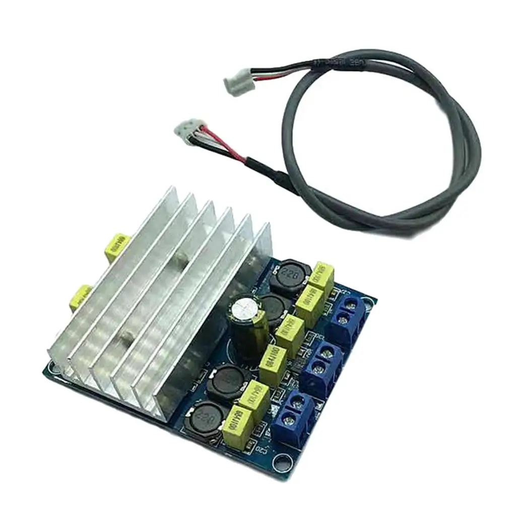 TDA7492 2x50W D Class High Power Digital Amplifier Board with Radiator 10-26V