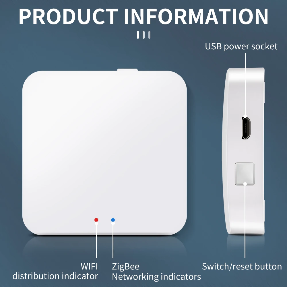 ZigBee3.0 interruptor WIFI inteligente inalámbrico, lámpara de puerta de cortina, Sensor de temperatura y humedad, Control remoto, vida en el hogar inteligente