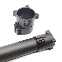 Aluminum Alloy Vertical Fixed Seat Carbon Fiber Pipe Fixing Clamp Accessories 35/40/50mm