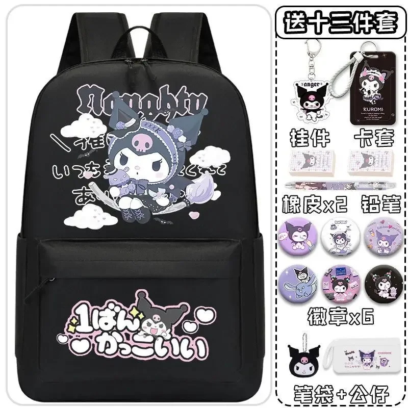 Sanrio-mochila escolar Clow M para estudiantes, protección de la columna vertebral, ligera y de gran capacidad, niños y niñas