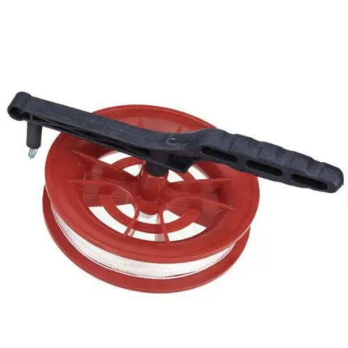

Новинка, змей-Катушка MagiDeal Fire Wheel, ручка с витой строкой длиной 100 м для однолинейного использования