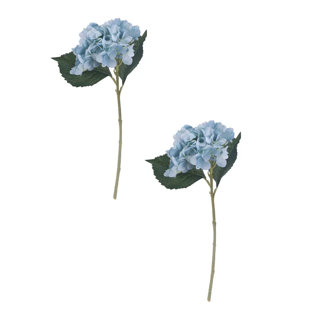 

2Pcs Artificial Hydrangea Silk Flowers nament Decorative Home Wedding Prop Household Adornment