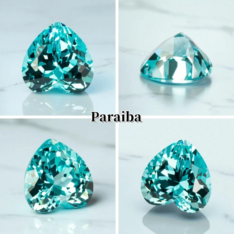 Lab Grown Sapphire Heart Shape Cornflower Color High Quality for DIY Jewelry Making Ring Main Materials Certificate