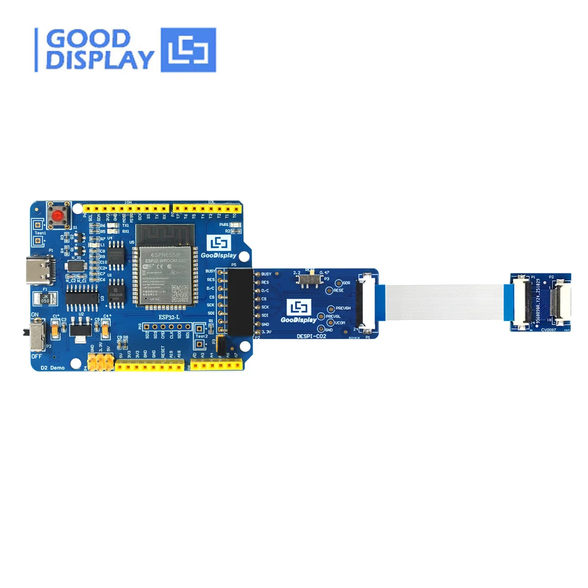 0.97 Inch E-Paper Display Type-C Interface ESP32 Platform , ESP32-L(C02-CV0097)18PIN