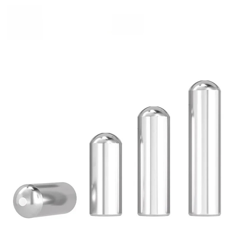 3 5 6 10 20 30 40 50 60mm Stainless Steel Ball Head Needle Roller Thimble M2 Solid Cylindrical Round Head Locating Dowel Pin