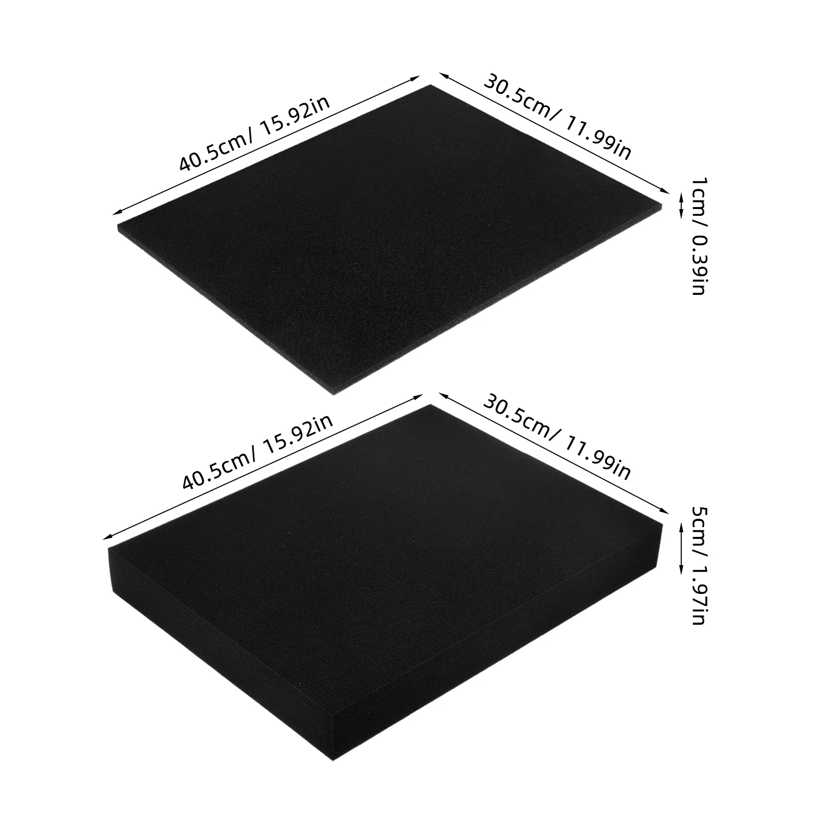 4 قطعة إدراج رغوة قابلة للتمزيق صفائح رغوة سوداء مكعبة مسبقًا التعبئة والتغليف الواقية توسيد التعبئة والتغليف للعناصر الهشة الصغيرة #5