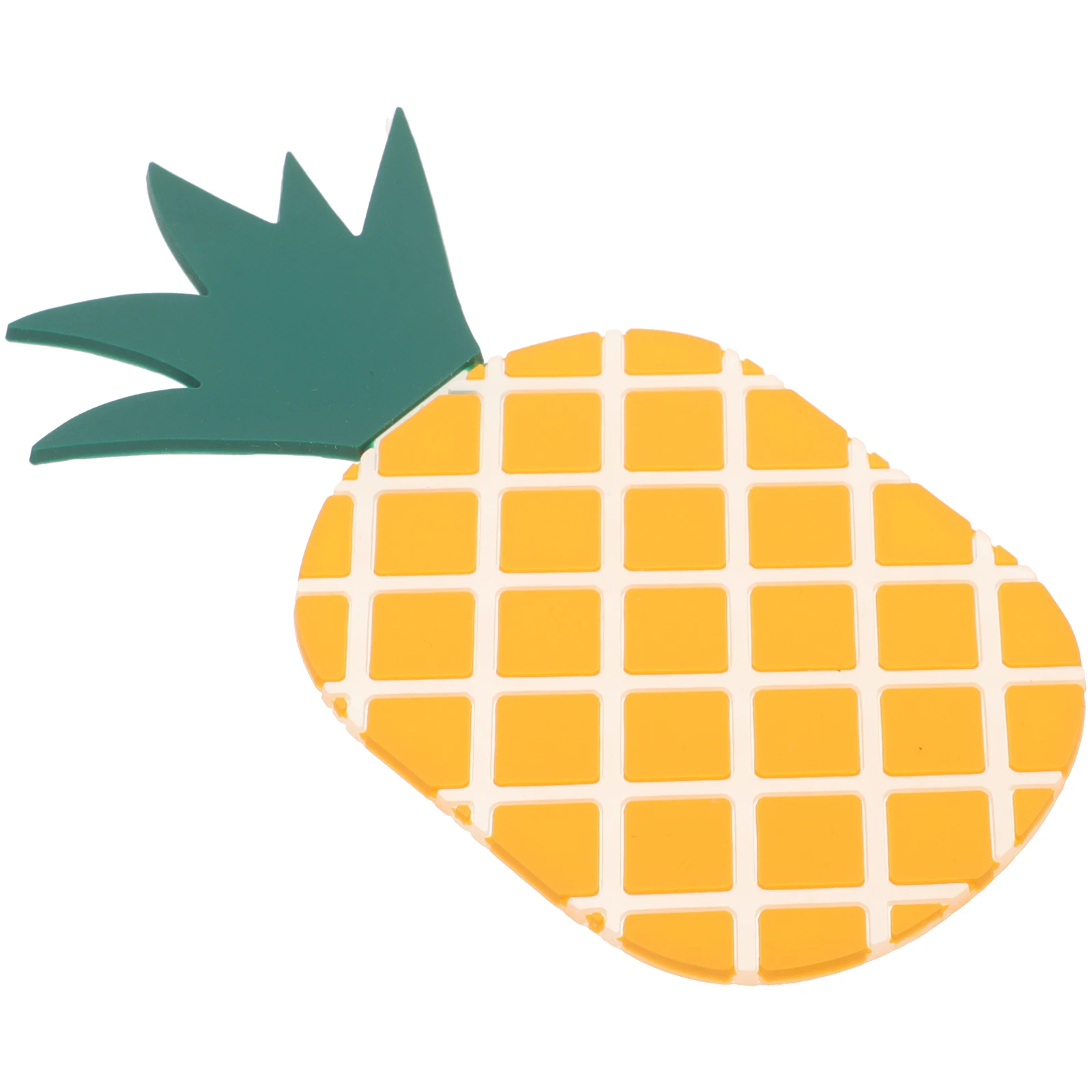 

Pineapple Coasters 1 Pc Bright Fruit Pattern Silicone Desk Insulation Pad Nonskid Heat Resistant Home Decor Drink Glass