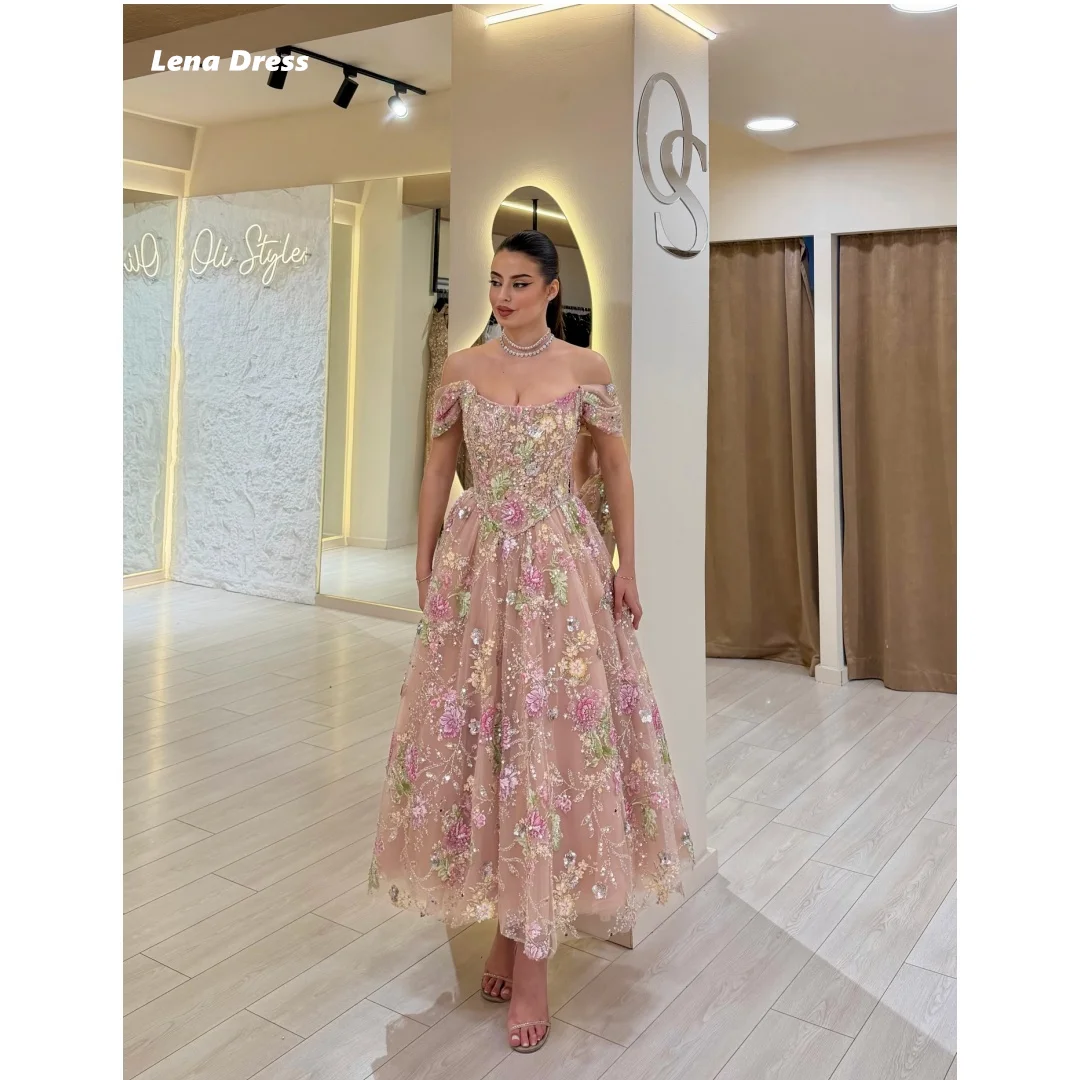 

Lena A-line Custom Dress Dresses for Special Occasions Prom Luxury Dresses Shiny Floral Luxury Women's Elegant Party Dress Night