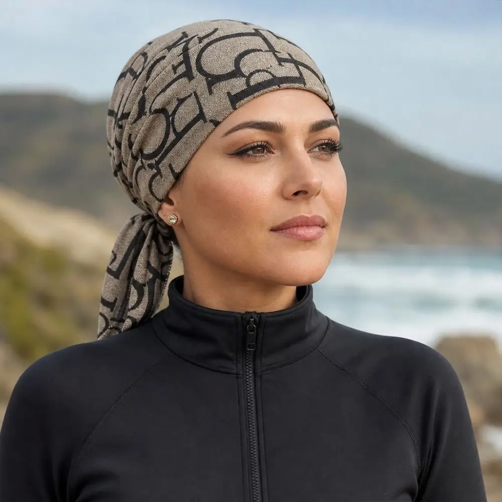 New Paisley Print Hijab Caps Breathable Quick Dry Bandana Headscarf Elastic Adjustable Cycling Head Wrap Outdoor Activities