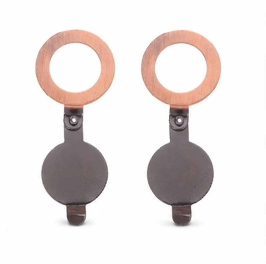 2Pcs Brass Peephole Privacy Cover Wide View Door Viewer Security Protector for Front Bedroom Apartment Entry Doors Anti-Fog